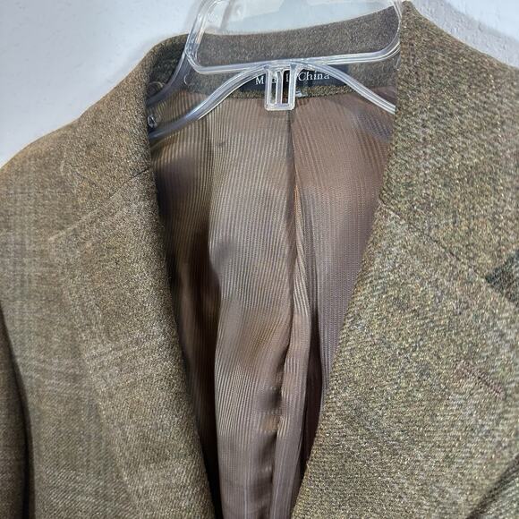 VTG Pendleton Wool Mens Tweed Blazer Sz 44 Brown Elbow Patches Western Academia - Picture 7 of 15